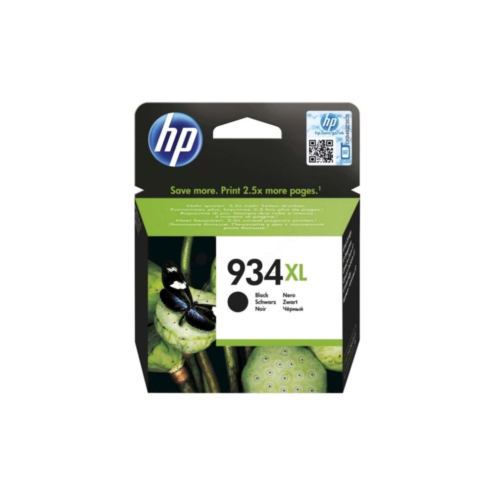 Produktbild för HP 934XL - Lång livslängd - svart - original - bläckpatron