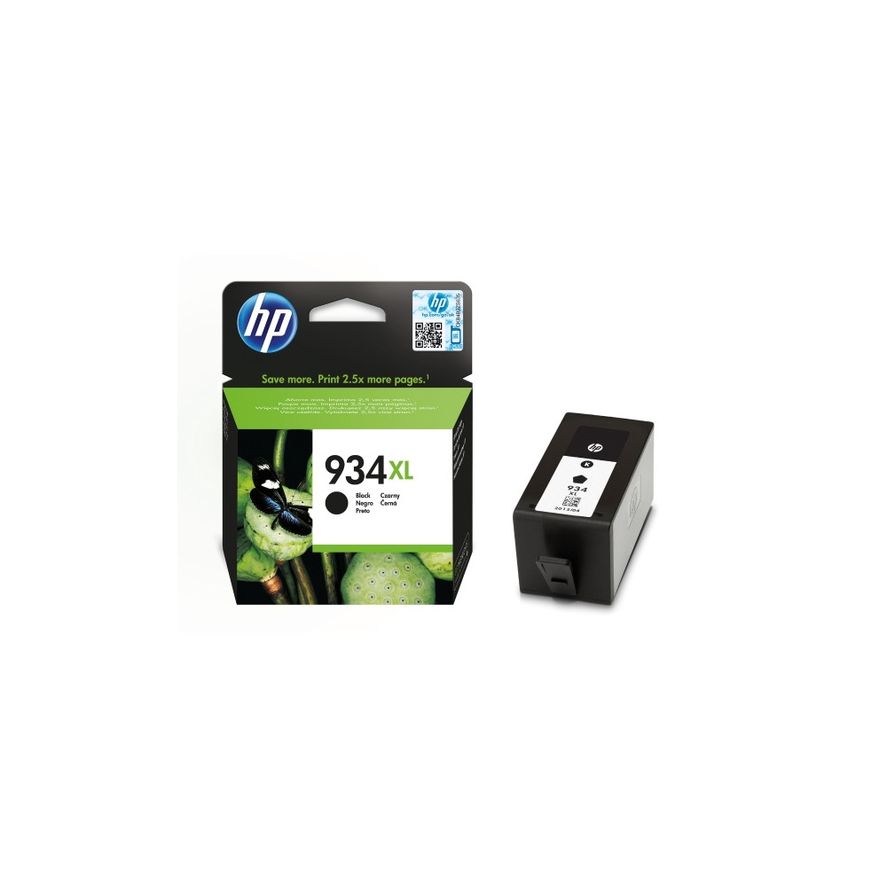 Produktbild för HP 934XL - Lång livslängd - svart - original - bläckpatron
