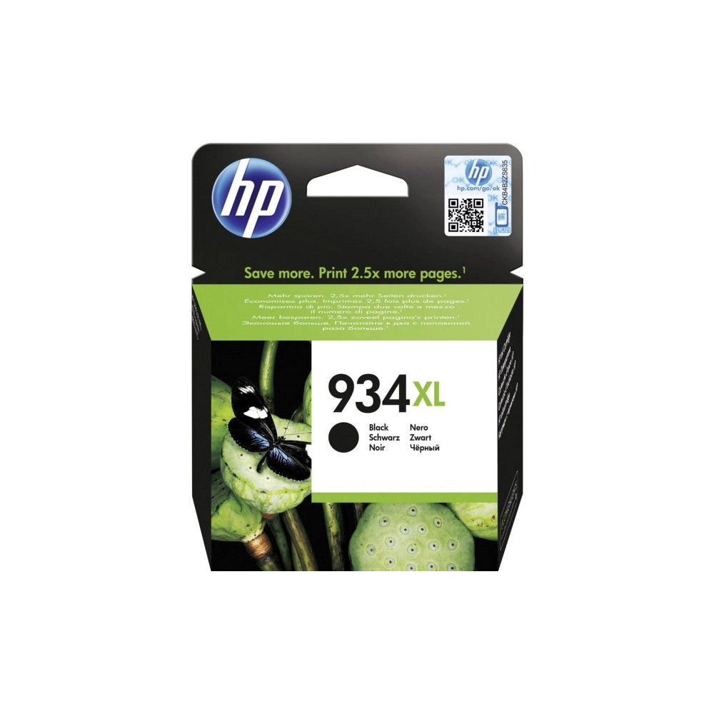 Produktbild för HP 934XL - Lång livslängd - svart - original - bläckpatron