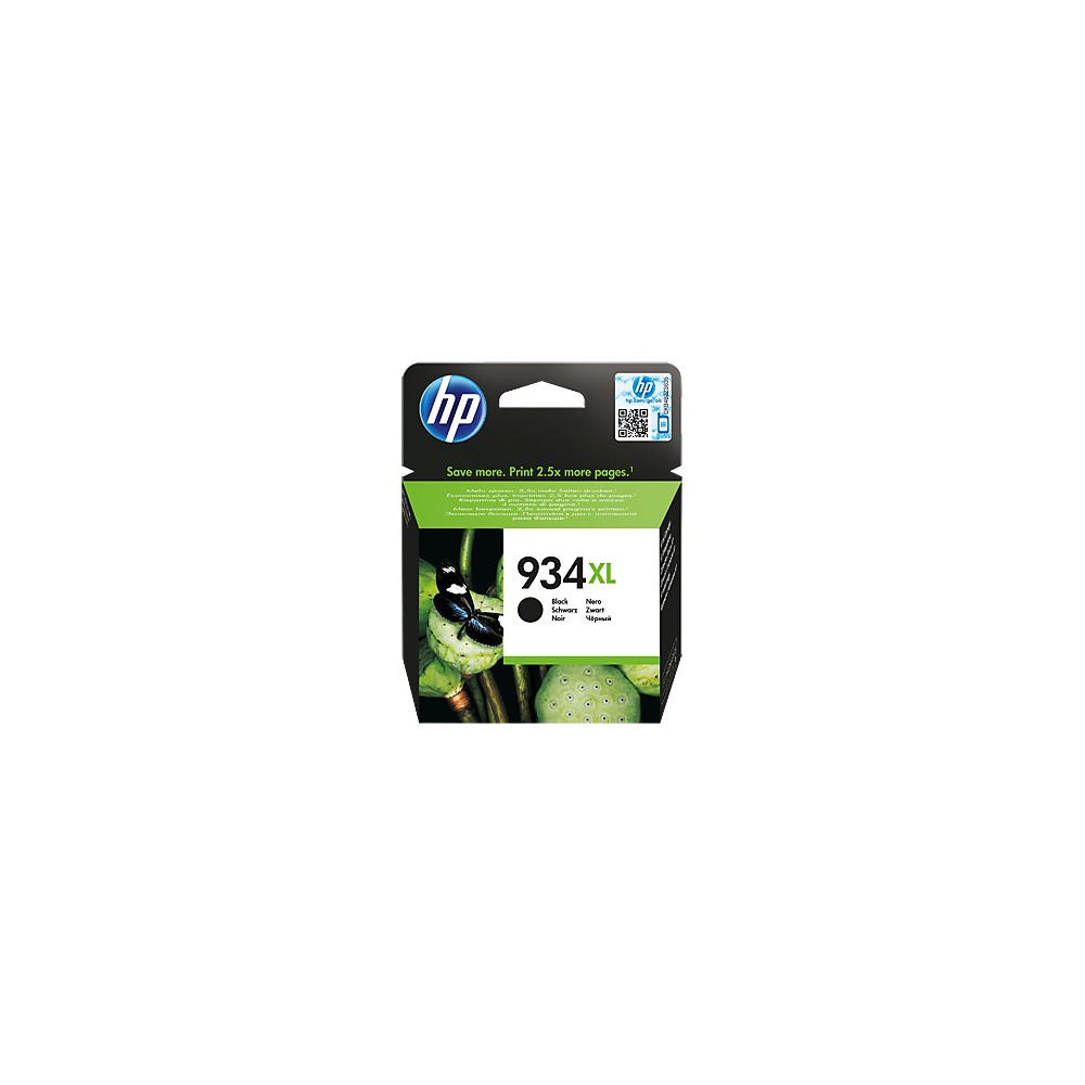 Produktbild för HP 934XL - Lång livslängd - svart - original - bläckpatron