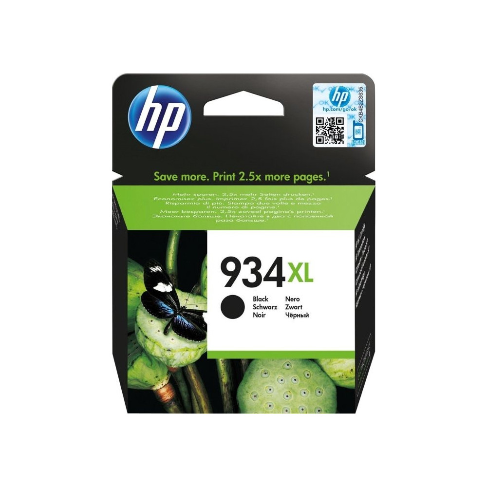 Produktbild för HP 934XL - Lång livslängd - svart - original - bläckpatron