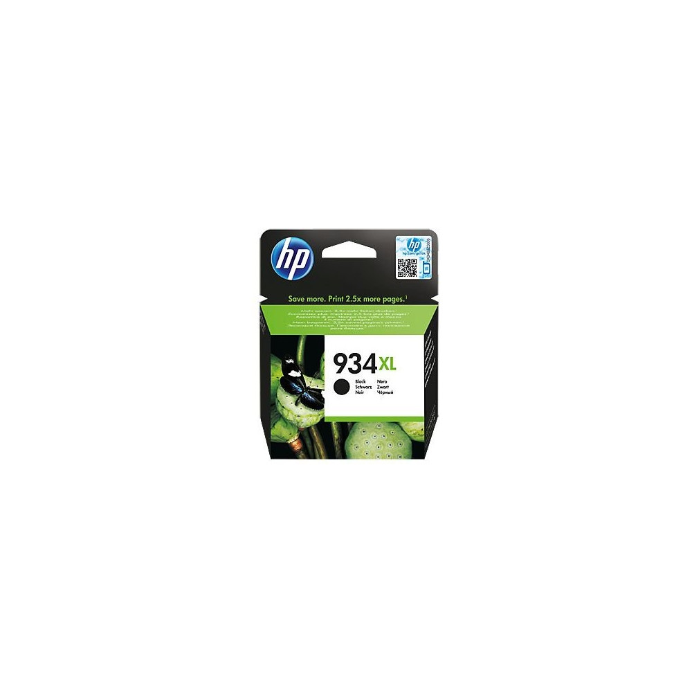 Produktbild för HP 934XL - Lång livslängd - svart - original - bläckpatron