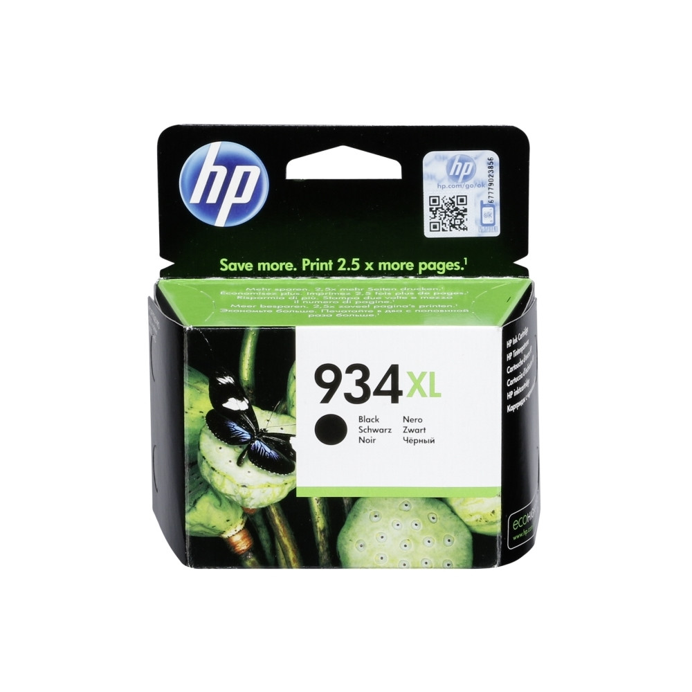 Produktbild för HP 934XL - Lång livslängd - svart - original - bläckpatron