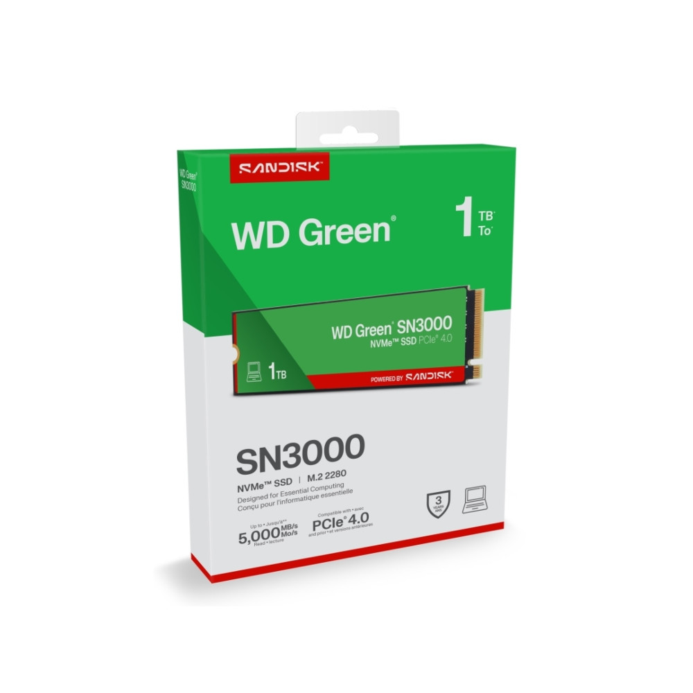 Produktbild för WD Green SN3000 WDS100T4G0E-00CPS0