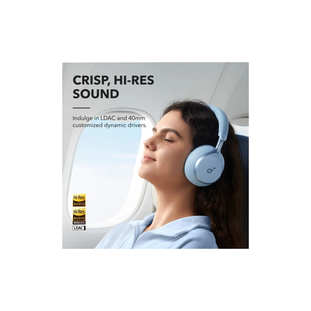 Produktbild för Soundcore Space One - hörlurar med mikrofon - 3,5 mm kontakt
