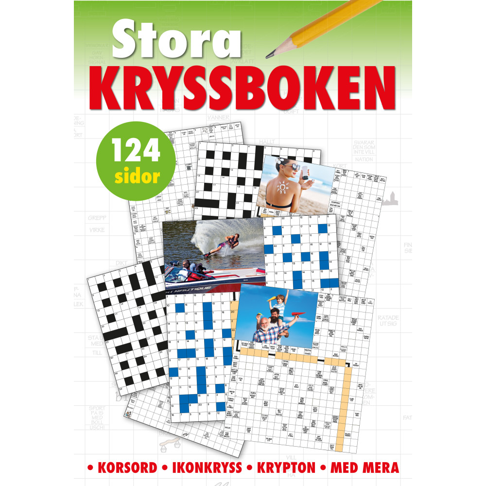 Produktbild för Stora kryssboken : Korsord, ikonkryss, krypton med mera (häftad)