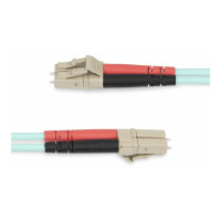 Produktbild för StarTech.com 25m (82ft) LC/UPC to LC/UPC OM4 Multimode Fiber Optic Cable, 50/125µm LOMMF/VCSEL Zipcord Fiber, 100G Networks, Low Insertion Loss, LSZH Fiber Patch Cord - patch-kabel - 25 m - 25 m - havsblå