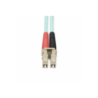 Produktbild för StarTech.com 25m (82ft) LC/UPC to LC/UPC OM4 Multimode Fiber Optic Cable, 50/125µm LOMMF/VCSEL Zipcord Fiber, 100G Networks, Low Insertion Loss, LSZH Fiber Patch Cord - patch-kabel - 25 m - 25 m - havsblå