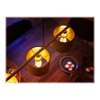 Produktbild för Philips Hue White ambiance - LED-glödlampa - form: B39 - E14 - 4 W - varmt till kallt vitt ljus - 2200-6500 K (paket om 2)