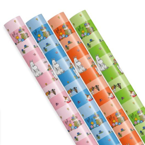 Hedlunds OF SWEDEN Presentpapper Moomin 70cmx4m