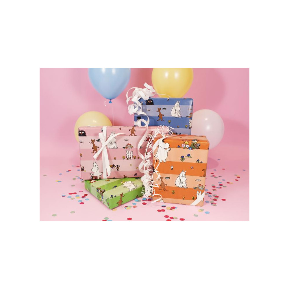 Produktbild för Presentpapper Moomin 70cmx4m