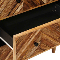 Produktbild för Förvaringsskåp 3 pcs Brun 60 x 33,5 x 75 cm Massivt mangoträ