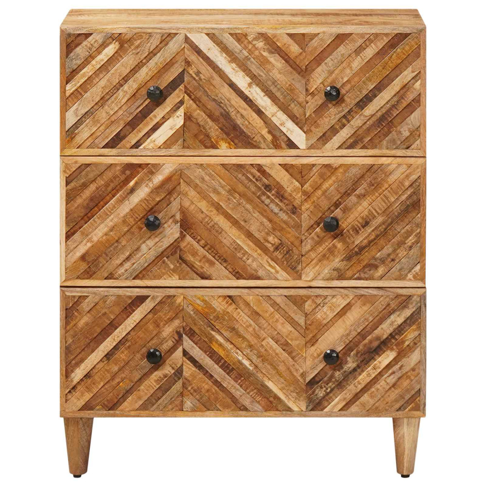 Produktbild för Förvaringsskåp Brun 60 x 33,5 x 75 cm Massivt mangoträ