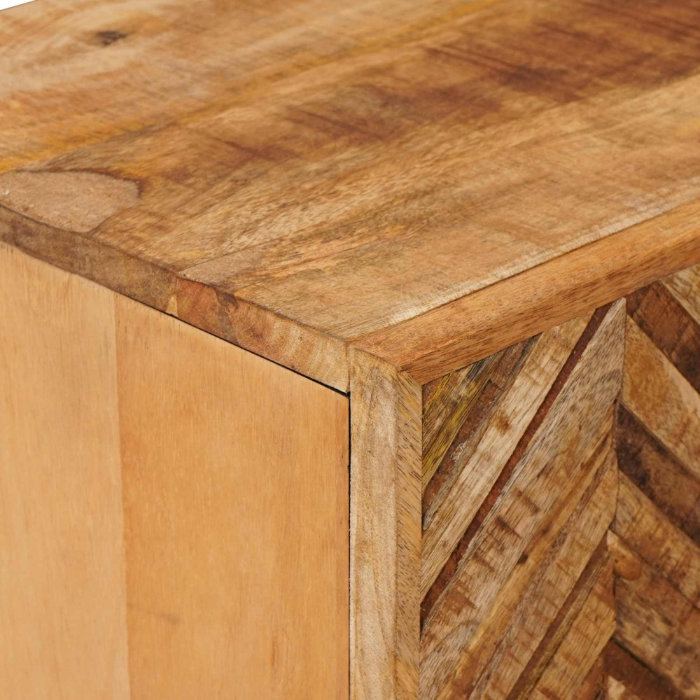 Produktbild för Förvaringsskåp Brun 60 x 33,5 x 100 cm Massivt mangoträ