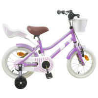 Produktbild för Barncykel 16 Tum för 4-6 år gamla Lila