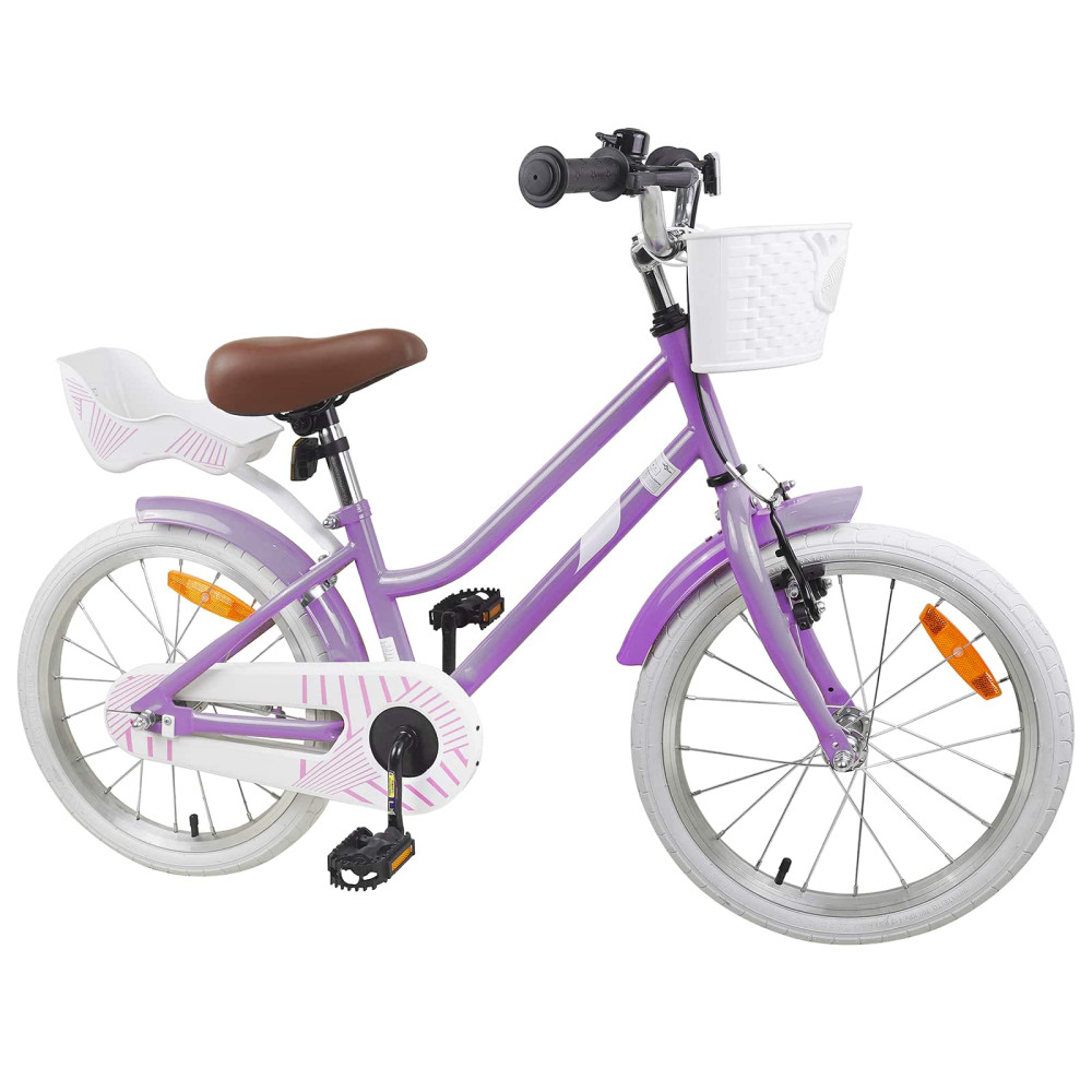Produktbild för Barncykel 18 Tum för 5-7 år gamla Lila