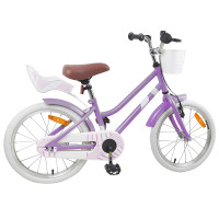 Produktbild för Barncykel 18 Tum för 5-7 år gamla Lila