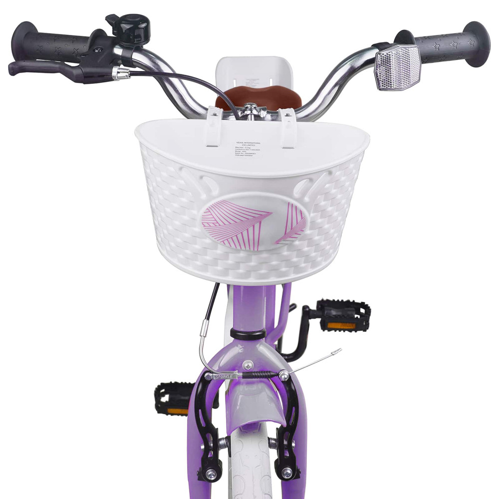 Produktbild för Barncykel 18 Tum för 5-7 år gamla Lila