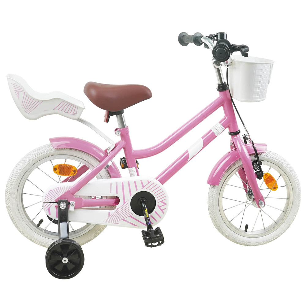 Produktbild för Barncykel 14 Tum från 3-5 år gammal Ljusrosa