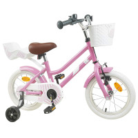Produktbild för Barncykel 16 Tum för 4-6 år gamla Ljusrosa