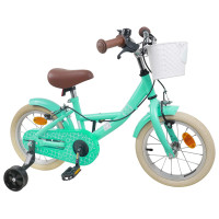 Produktbild för Barncykel 12 Tum för 2-4 åringar Havgrön