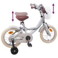 Produktbild för Barncykel 16 Tum för 4-6 år gamla Ljusgrå