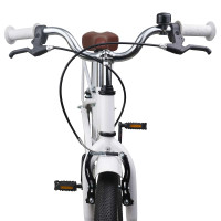 Produktbild för Barncykel 18 Tum för 5-7 år gamla Vit