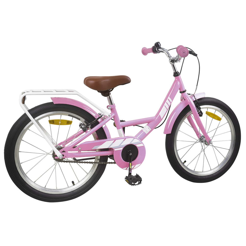 Produktbild för Barncykel 18 Tum för 5-7 år gamla Ljusrosa