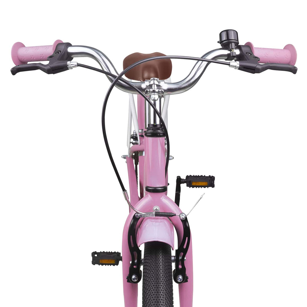 Produktbild för Barncykel 18 Tum för 5-7 år gamla Ljusrosa