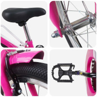 Produktbild för Barncykel 18 Tum för 5-7 år gamla Rosa