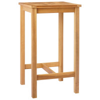 Produktbild för Barbord Naturlig 60 x 60 x 105 cm Massiv teak