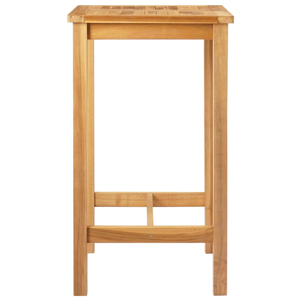 Produktbild för Barbord Naturlig 60 x 60 x 105 cm Massiv teak