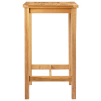 Produktbild för Barbord Naturlig 60 x 60 x 105 cm Massiv teak
