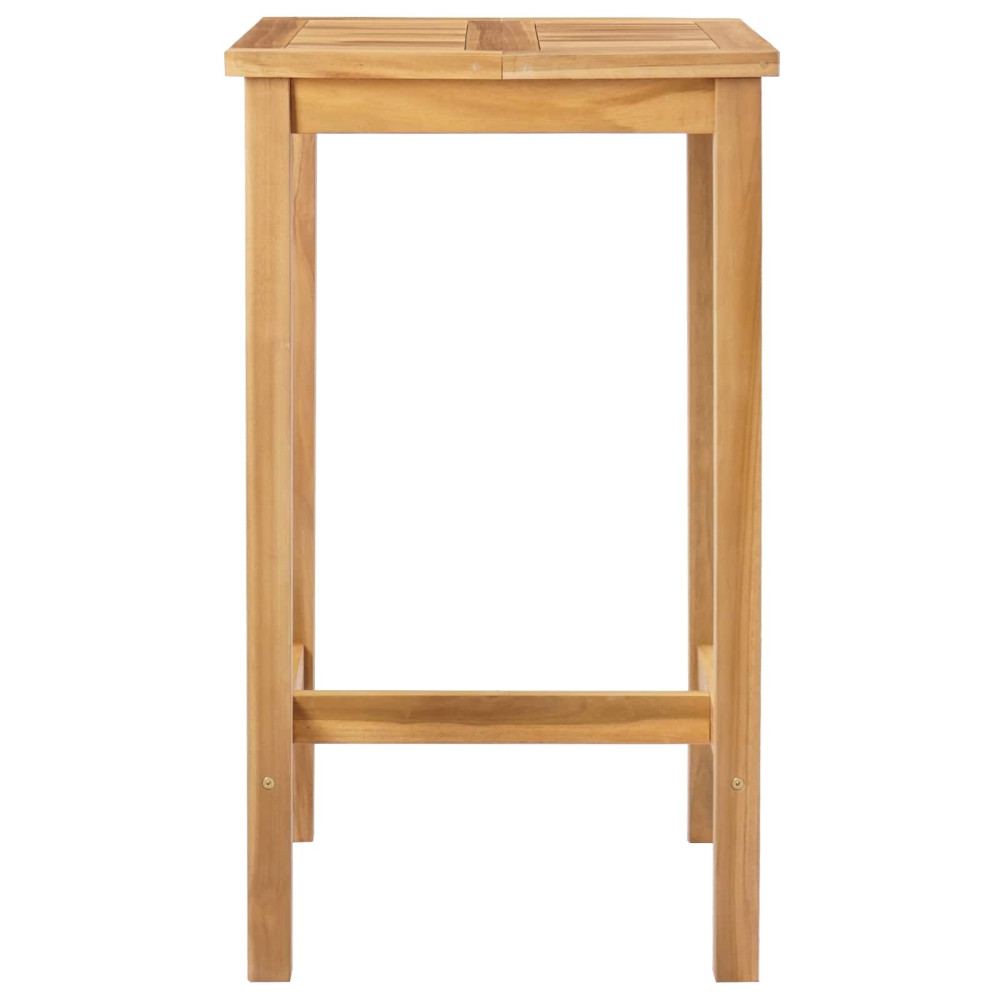 Produktbild för Barbord Naturlig 60 x 60 x 105 cm Massiv teak