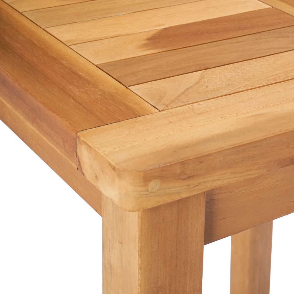 Produktbild för Barbord Naturlig 60 x 60 x 105 cm Massiv teak