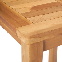Produktbild för Barbord Naturlig 60 x 60 x 105 cm Massiv teak
