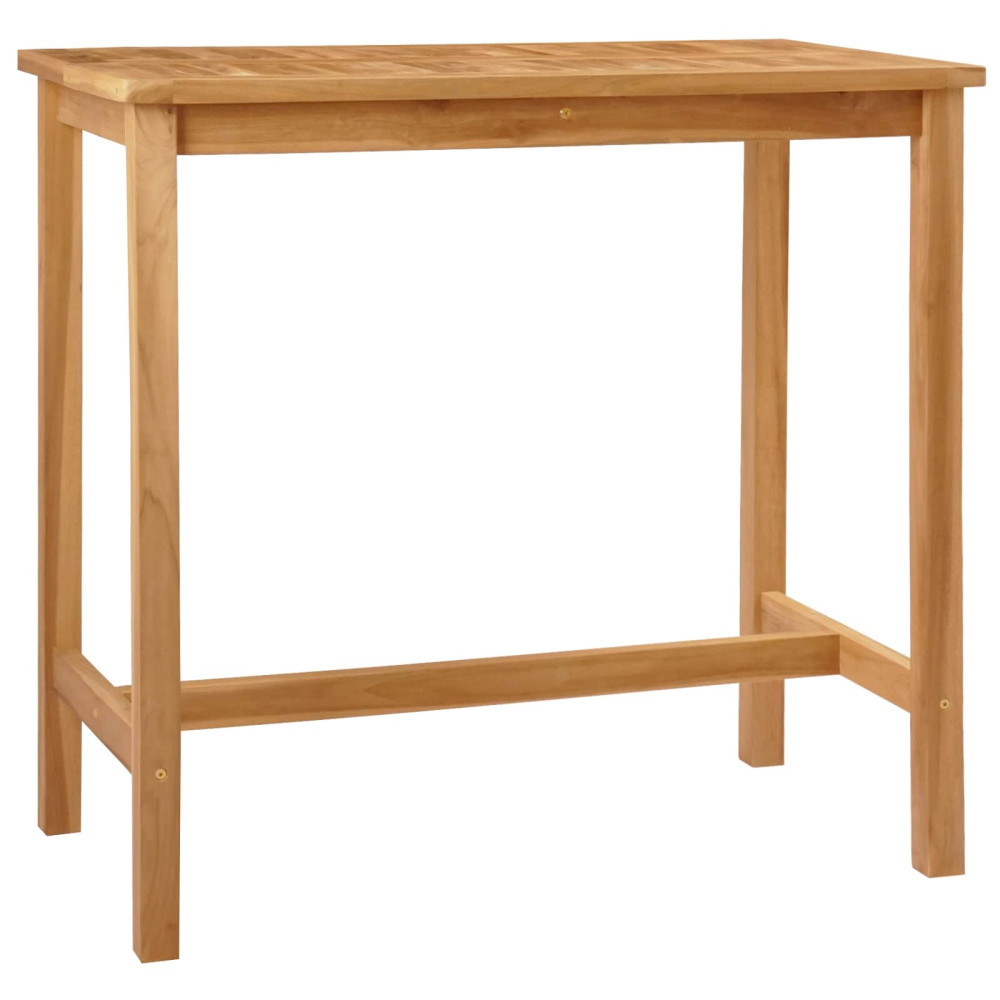 Produktbild för Barbord Naturlig 110 x 60 x 105 cm Massiv teak