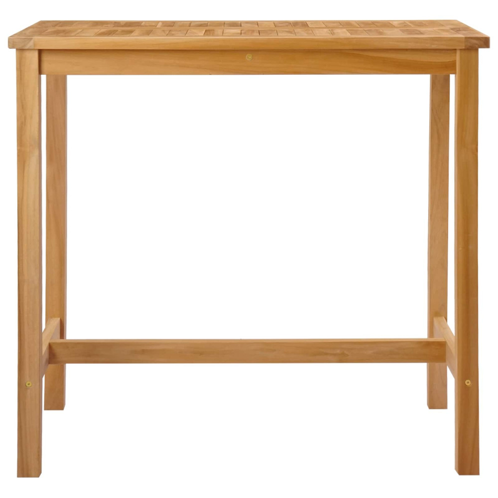 Produktbild för Barbord Naturlig 110 x 60 x 105 cm Massiv teak