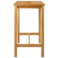 Produktbild för Barbord Naturlig 110 x 60 x 105 cm Massiv teak