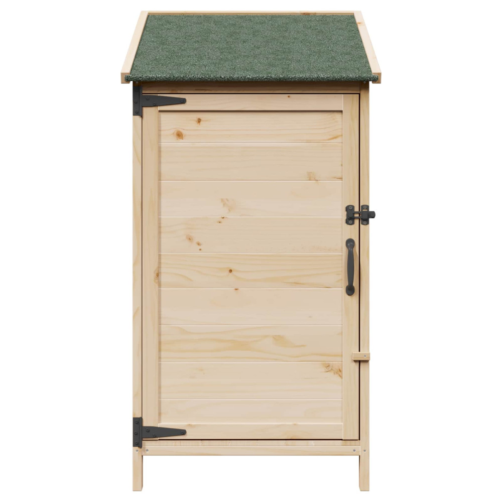 Produktbild för Trädgårdshus med tak Naturlig 59 x 56 x 113,5 cm Massivt Furu