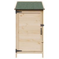 Produktbild för Trädgårdshus med tak Naturlig 59 x 56 x 113,5 cm Massivt Furu