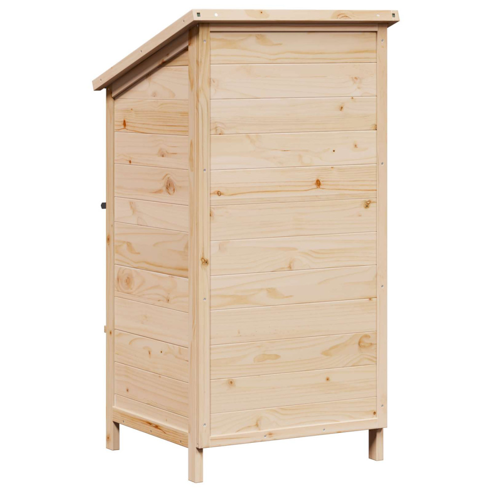Produktbild för Trädgårdshus med tak Naturlig 59 x 56 x 113,5 cm Massivt Furu