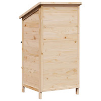 Produktbild för Trädgårdshus med tak Naturlig 59 x 56 x 113,5 cm Massivt Furu