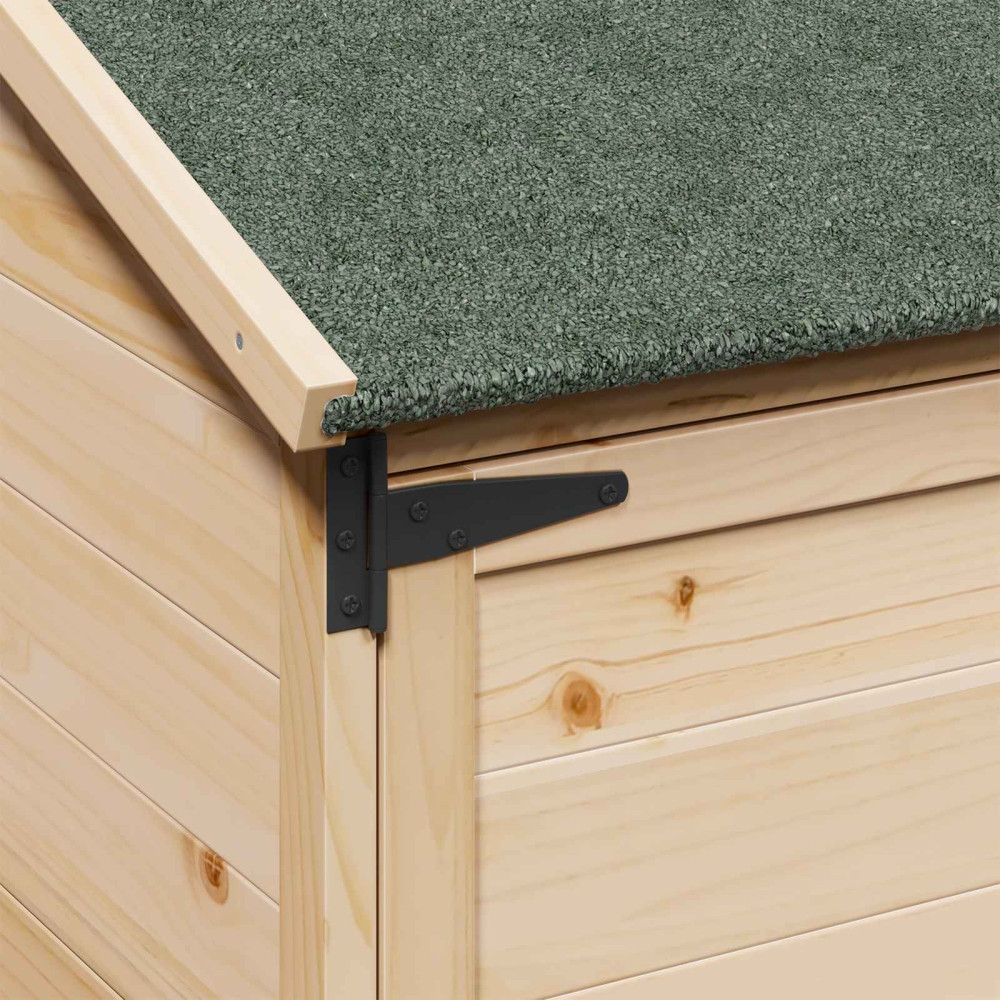Produktbild för Trädgårdshus med tak Naturlig 59 x 56 x 113,5 cm Massivt Furu
