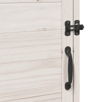 Produktbild för Trädgårdshus med tak Vit 59 x 56 x 113,5 cm Massivt Furu