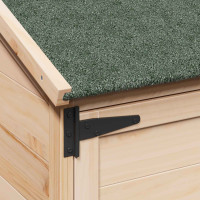 Produktbild för Trädgårdshus Naturlig 106,5 x 56 x 113,5 cm Massivt Furu