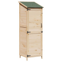 Produktbild för Trädgårdshus med tak Naturlig 59,5 x 56 x 176,5 cm Massivt Furu