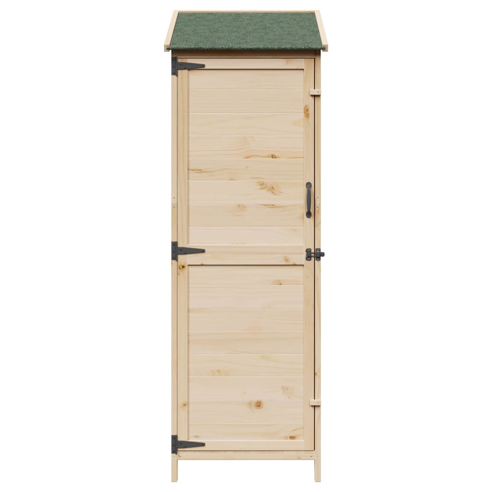 Produktbild för Trädgårdshus med tak Naturlig 59,5 x 56 x 176,5 cm Massivt Furu