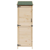 Produktbild för Trädgårdshus med tak Naturlig 59,5 x 56 x 176,5 cm Massivt Furu