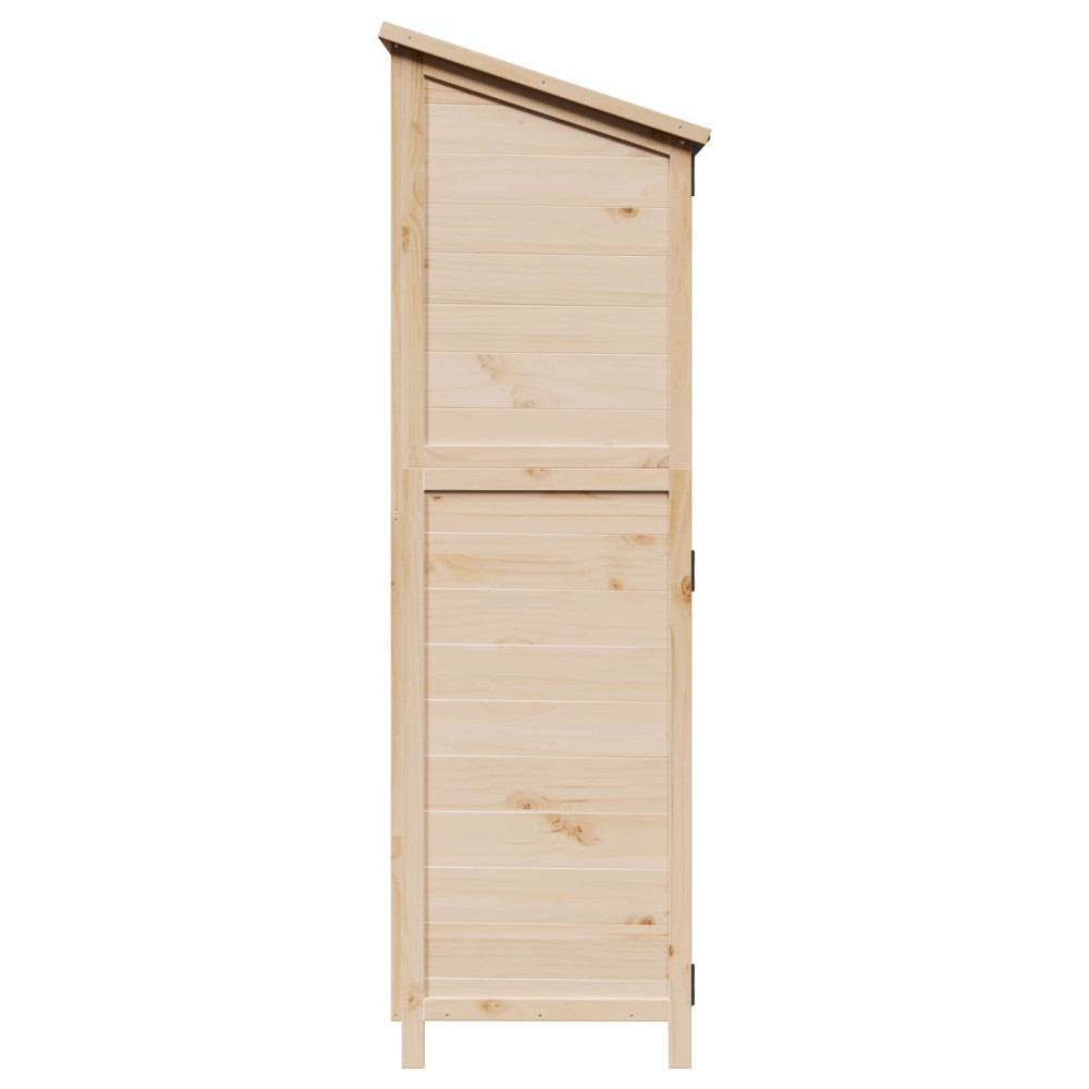 Produktbild för Trädgårdshus med tak Naturlig 59,5 x 56 x 176,5 cm Massivt Furu